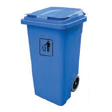 CONTENEDOR 100 L. CON RUEDAS Y PEDAL AZUL

